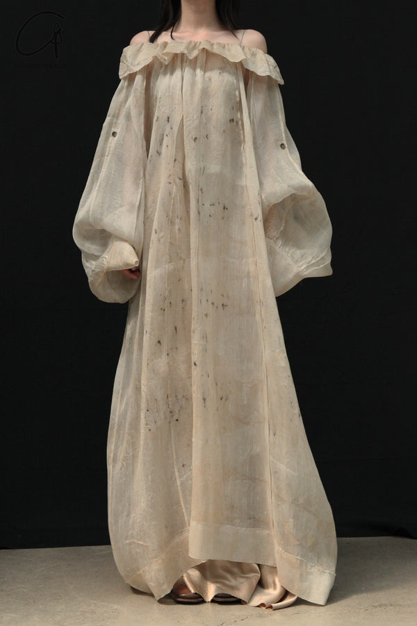 Mutedance 24 Spring/Summer Lotus Collar Dress MD-MD24SS185 PM153